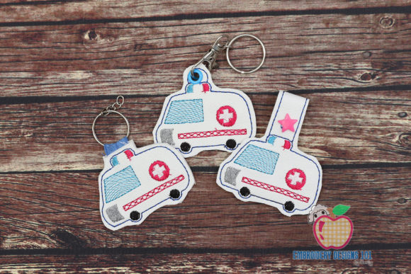 Ambulance ITH Keyfob: A Review for Embroidery Makers and Gift Shop Owners