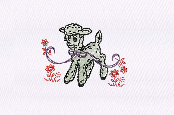 Bow Marys Lamb Embroidery Design Review for Craft Fairs
