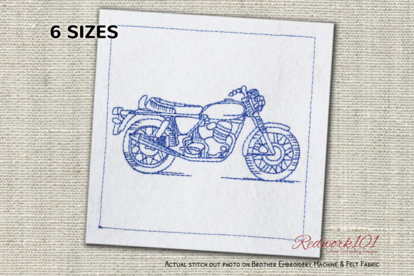 Classic Norton Commando Redwork Design Review for Business Use