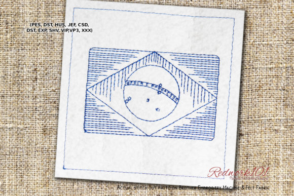 Flag of Brazil Embroidery Design Review for Craft Fairs