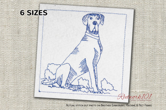 Great Dane Dog Redwork Review: A Timeless Embroidery Design