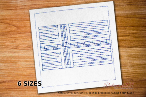 Iceland Flag Lineart: A Versatile Embroidery Design for Boutique Projects