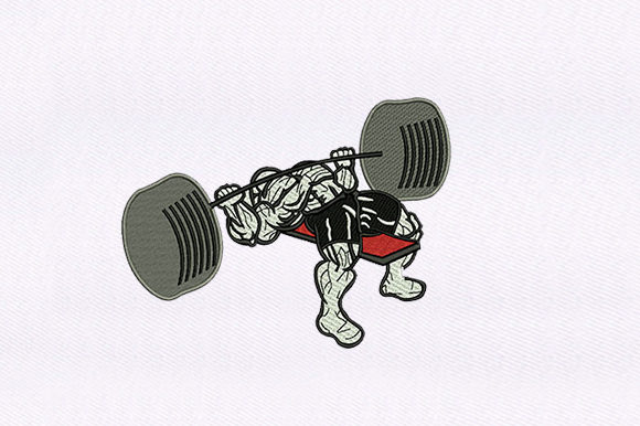 Iron Pumping Man Design Review for Embroidery Sellers