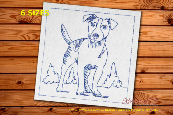 Jack Russell Terrier Breed Dog Redwork Review