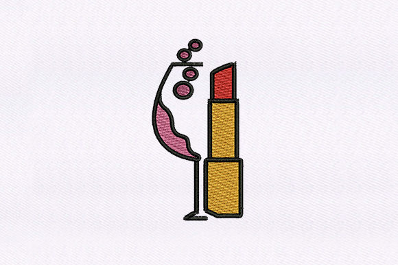 Lipstick Cocktail Embroidery Design Review for Personalized Gifts