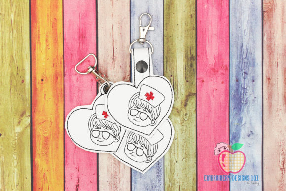Male Nurse ITH Key Fob Pattern Review for Small Business Merch