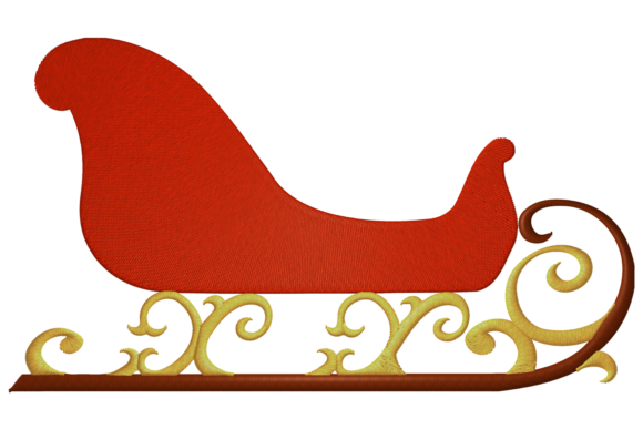 Santa’s Sleigh: A Festive Embroidery Design for Personalized Gifts