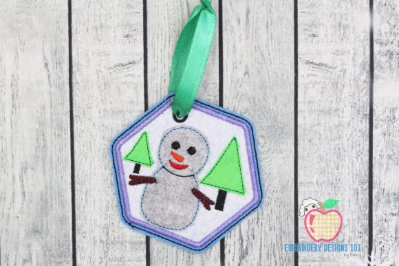 Snowman and Christmas Trees Ornament Embroidery Review