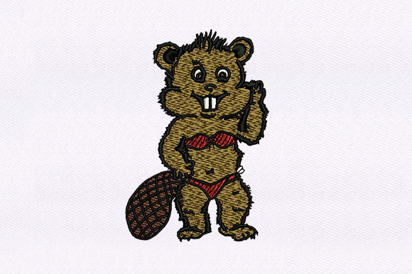 Swimmer Beaver Design Review for Embroidery Sellers